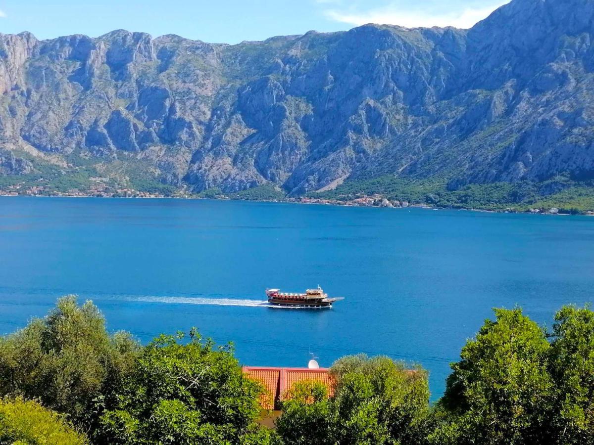 Bay Of Kotor View Apartment With Pool Prčanj Eksteriør bilde